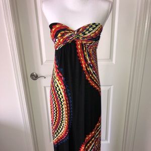 Strapless maxi dress